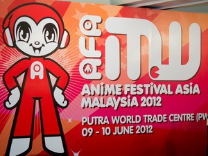 Poster giới thiệu về lễ hội hoạt hình châu Á 2012.